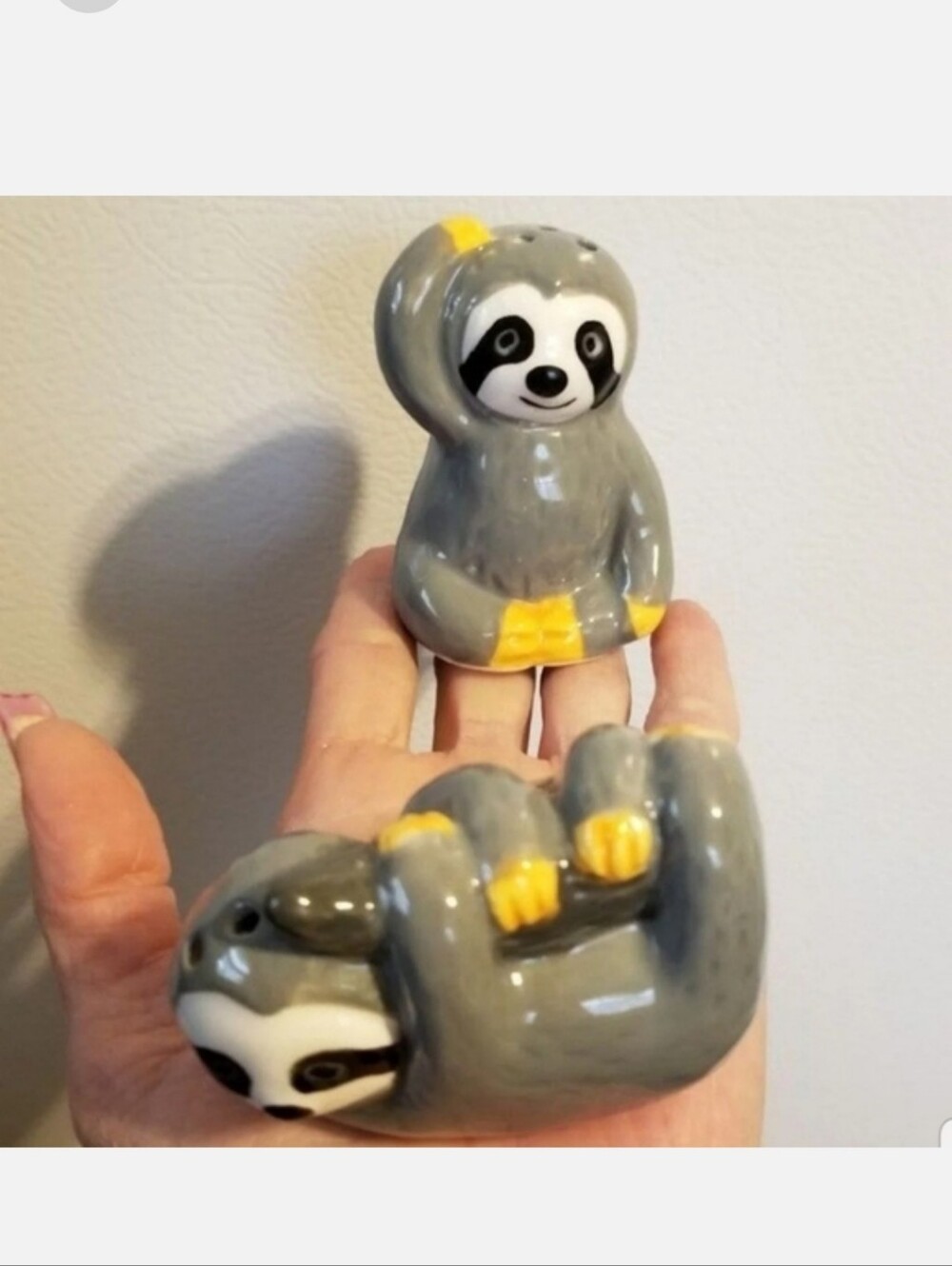 New Sloth Salt And Pepper Shakers.